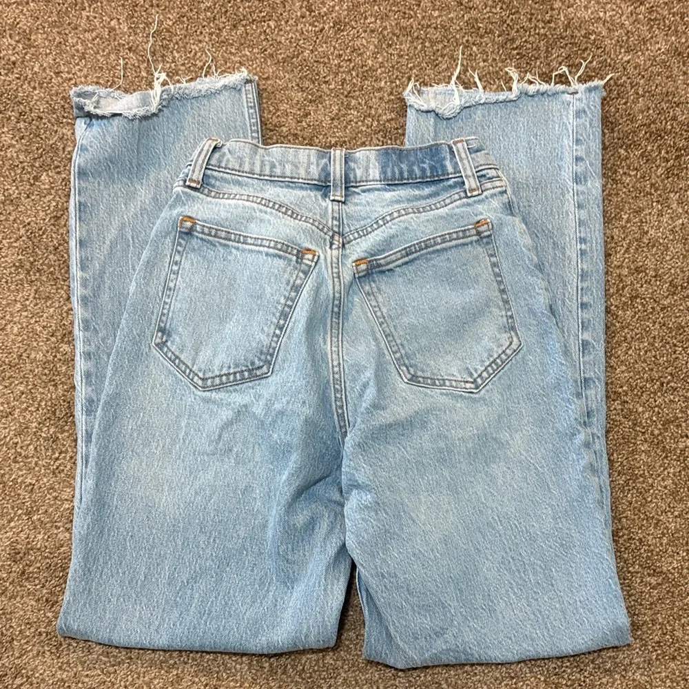 Abercrombie & Fitch Light Blue The 90s Straight Ultra High Rise Curve Love - Picture 4 of 4